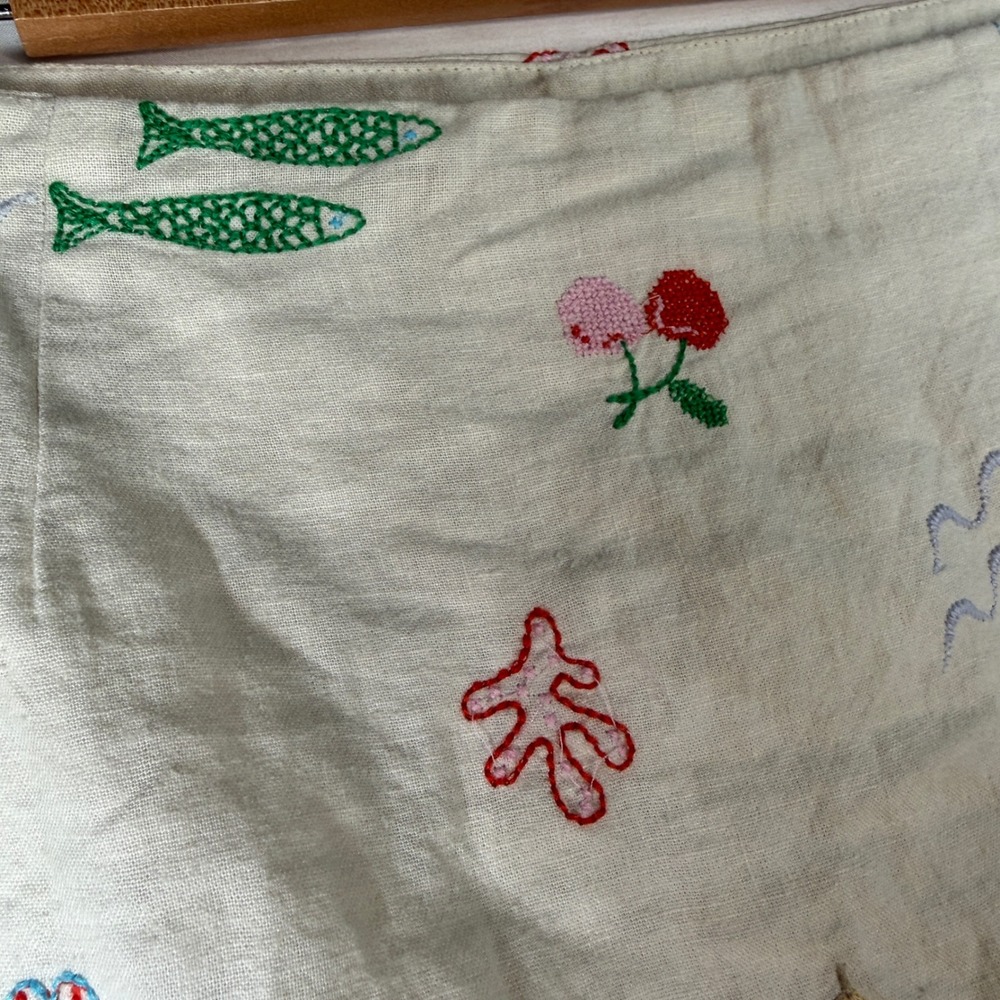 Gap Womens Embroidered Summer Beach Skort Cream Mini Skirt XS - Picture 2 of 9